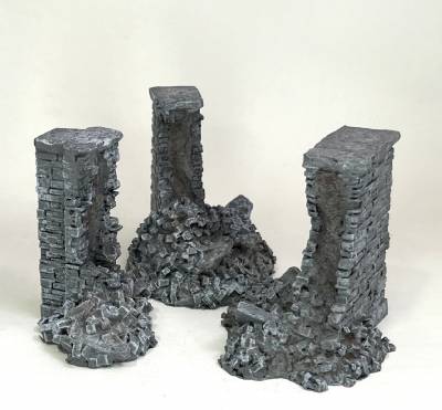 Ruined Village Wall Set (3)